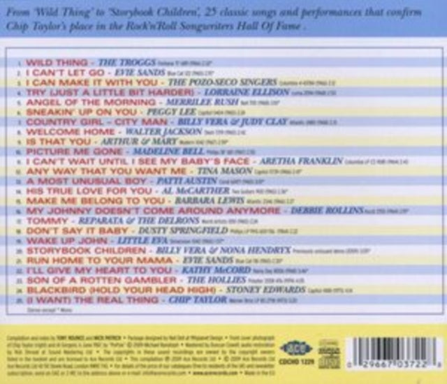 Various Artists - Wild Thing - Songs Of Chip Taylor (CD)