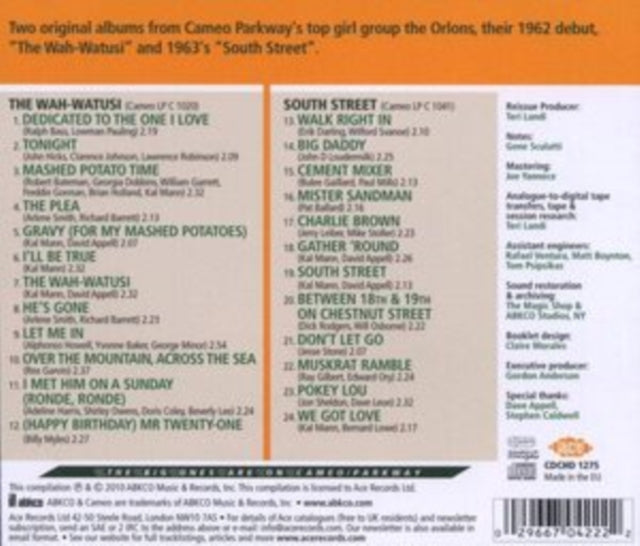 Orlons - The Wah-Watusi / South Street (CD)