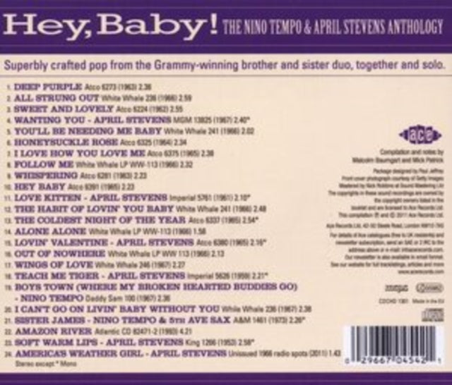 Nino Tempo & April Stevens - Hey. Baby! (CD)