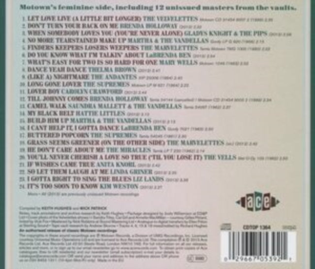 Various Artists - Finders Keepers - Motown Girls 1961-67 (CD)