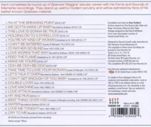 Spencer Wiggins - Feed The Flame (CD)