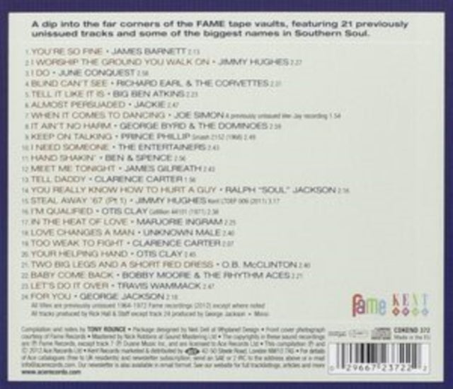Various Artists - Hall Of Fame - Rare And Unissued Gems From The Fame Vaults (CD)