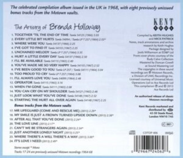 Brenda Holloway - The Artistry Of Brenda Holloway (CD)