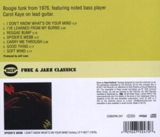 Spiders Web - I DonT Know WhatS On Your Mind (CD)