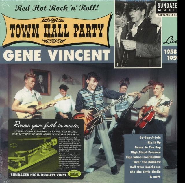 Gene Vincent - Gene Vincent Live At Town Hall Party 1958 & 1959 (Vinyl)