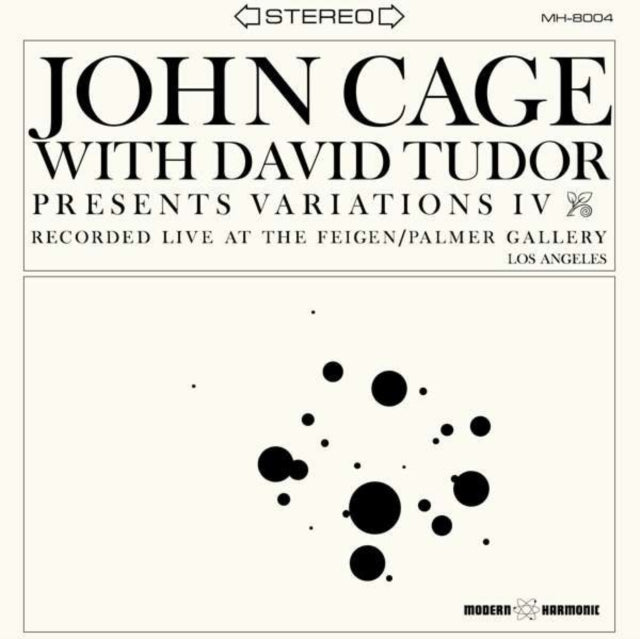 John Cage With David Tudor - Variations IV (Clear Vinyl) (Vinyl)
