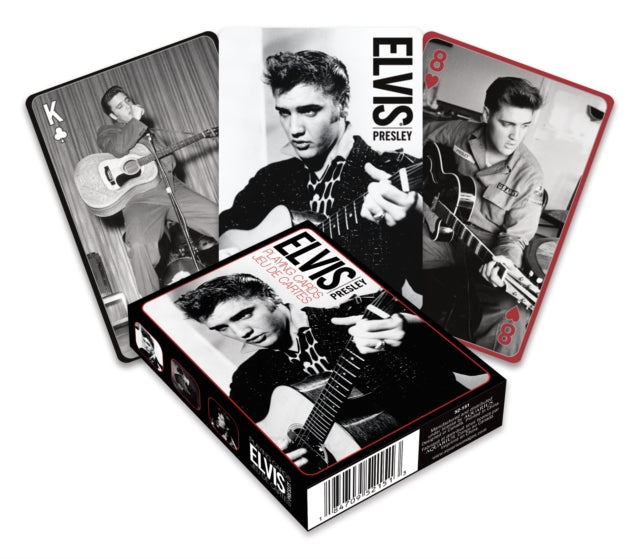 Elvis - Black And White Playing Cards (Playing Cards)