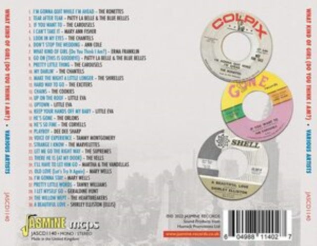 Various Artists What Kind Of Girl (Do You Think I Am?) East Coast Girls Groups (CD) (https://lasgo.dmmserver.com/media/640/06049881/0604988114027.jpg)