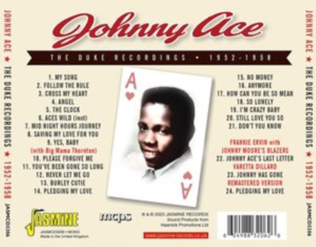 Johnny Ace - The Complete Duke Recordings & More 1952 To 1958 (CD)