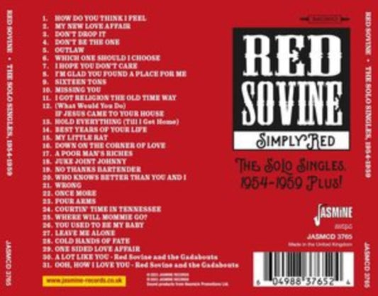 Red Sovine - Simply Red - The Solo Singles 1954-59 Plus! (CD)