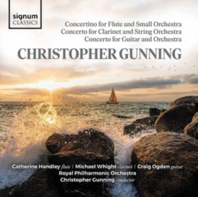 Royal Philharmonic Orchestra / Christopher Gunning / Craig Ogden / Michael Whight - Gunning: Concerto For Guitar And Orchestra / Concerto For Clarinet And String Orchestra / Concertino For Flute And Small Orchestra (CD)