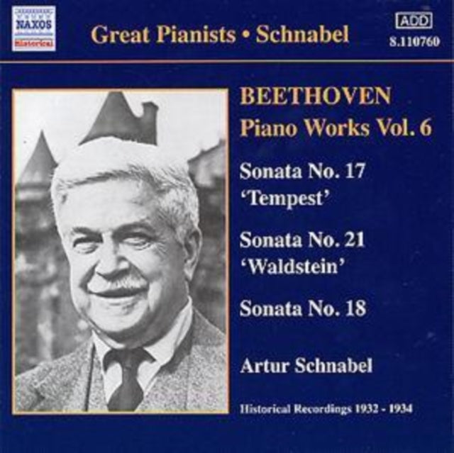 Artur Schnabel - Piano Works Vol. 6 (Schnabel) (CD)