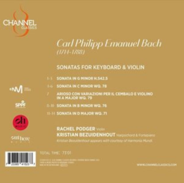 Rachel Podger / Kristian Bezuidenhout - C.P.E. Bach: Sonatas For Keyboard & Violin (SACD)