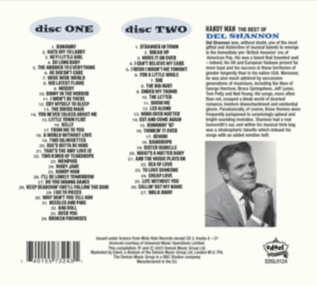 Del Shannon - Handy Man - The Best Of (CD)