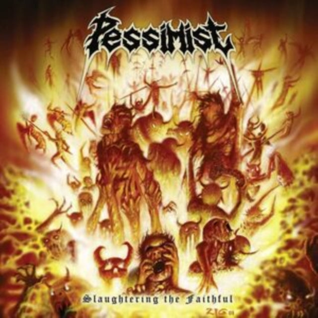 Pessimist - Slaughtering The Faithful (Yellow Flame Vinyl) (Vinyl)