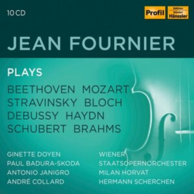 Jean Fournier - L.V. Beethoven / W.A. Mozart / C. Debussy / J. Haydn / F. Schubert / J. Brahms / J. Suk / J. Martinon / E. Bloch / I. Stravinsky / C.W. Gluck / M.D. Falla / A. Dvorak / G. Faure / F. Kreisler: Jean Fournier Edition (CD Box Set)