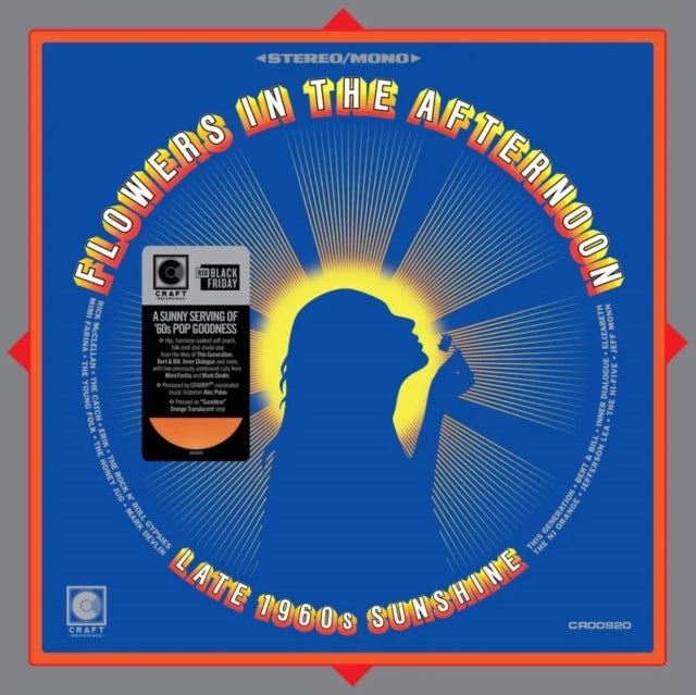 Various Artists - Flowers In The Afternoon: Late 1960s Sunshine (Translucent Orange Vinyl) (RSD 2025) (Vinyl)