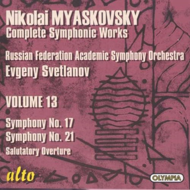 Evgeni Svetlanov / Russian Academic - Myaskovsky: Syms 17 & 21 Etc (CD)