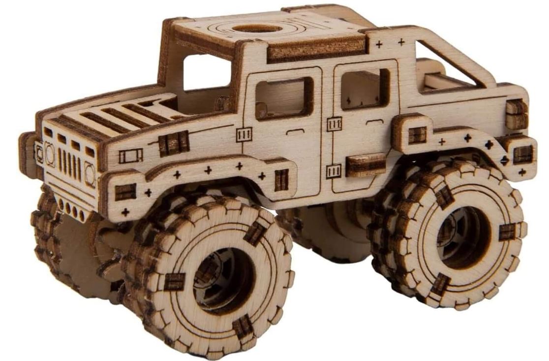 WoodenCity - Wooden Figures SuperFast Series (Monster Truck Hummer)