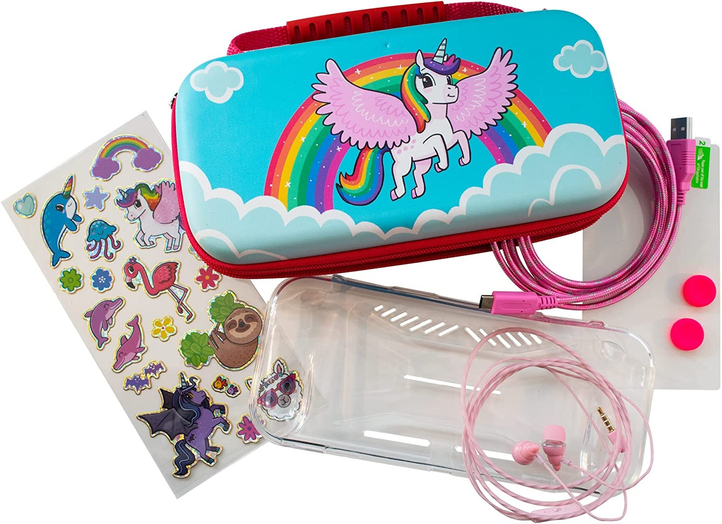 IMP Switch Over The Rainbow Unicorn Protector Kit (7 in 1) (Nintendo Switch)