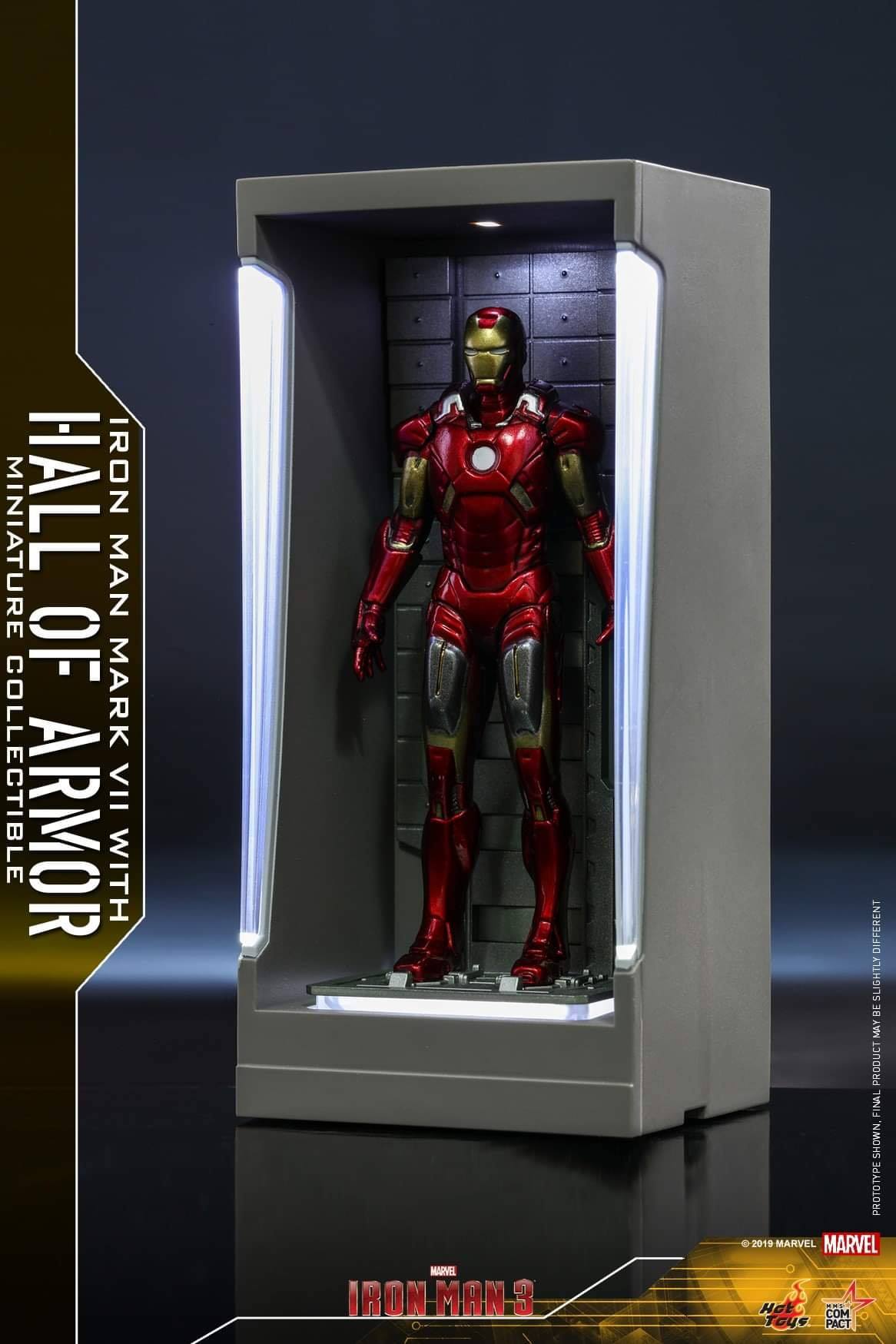 HotToys Marvel Miniature: Iron Man 3 (Mark 7 with Hall of Armor) (Figures)