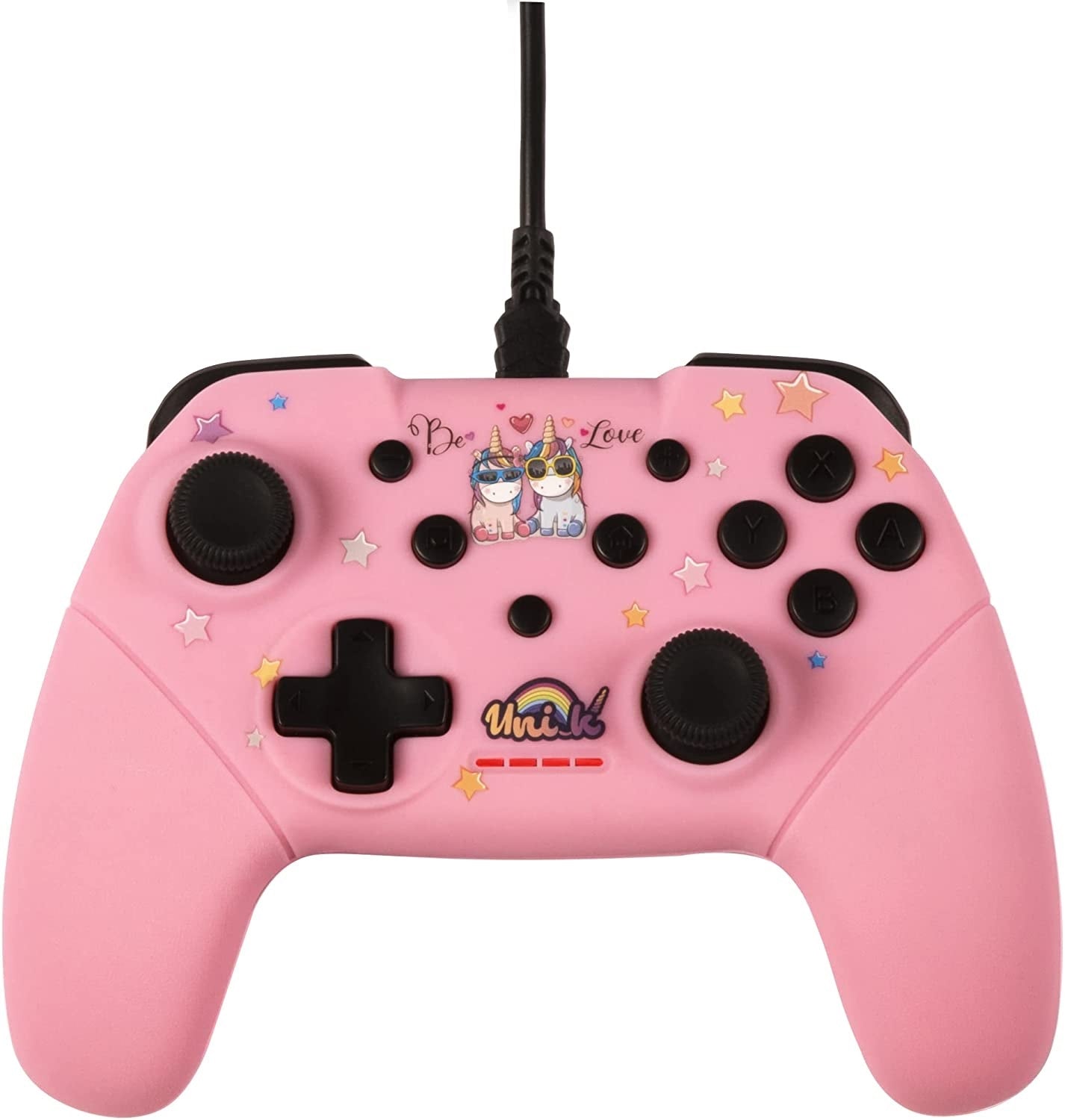Konix Unik Switch Wired Controller (Be Love Pink) (Nintendo Switch)
