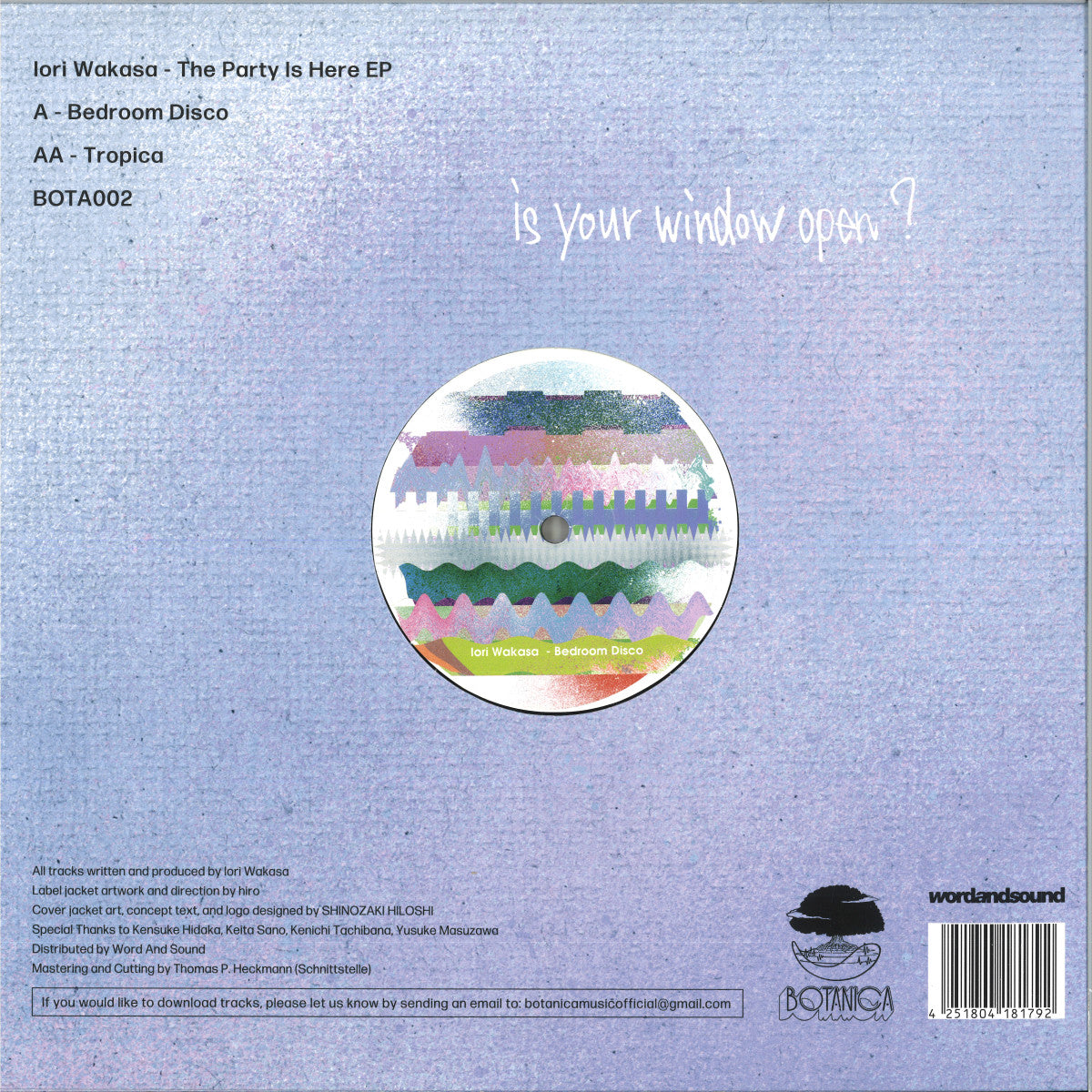 Iori Wakasa - The Party Is Here EP (Vinyl Single)