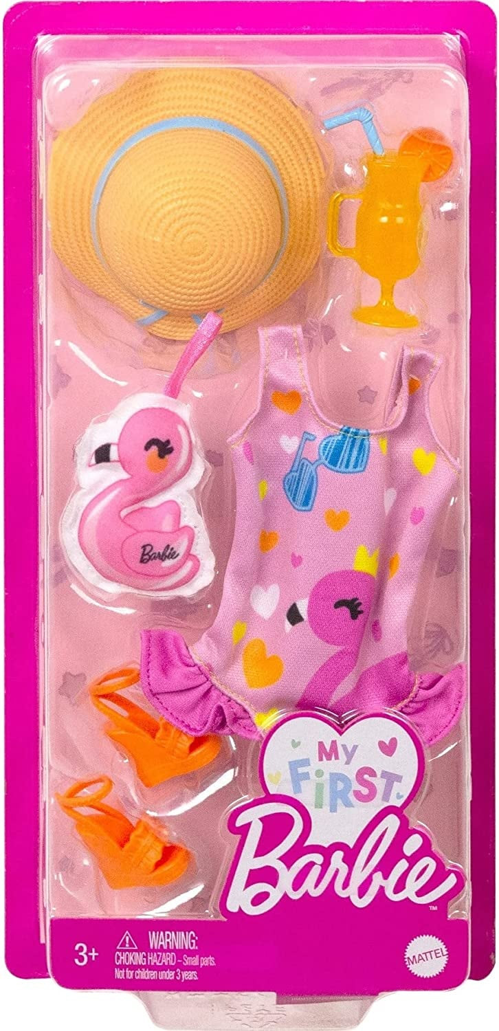 Barbie - My First Barbie Fashion Pack (Flamingo Swimsuit Dress Up)