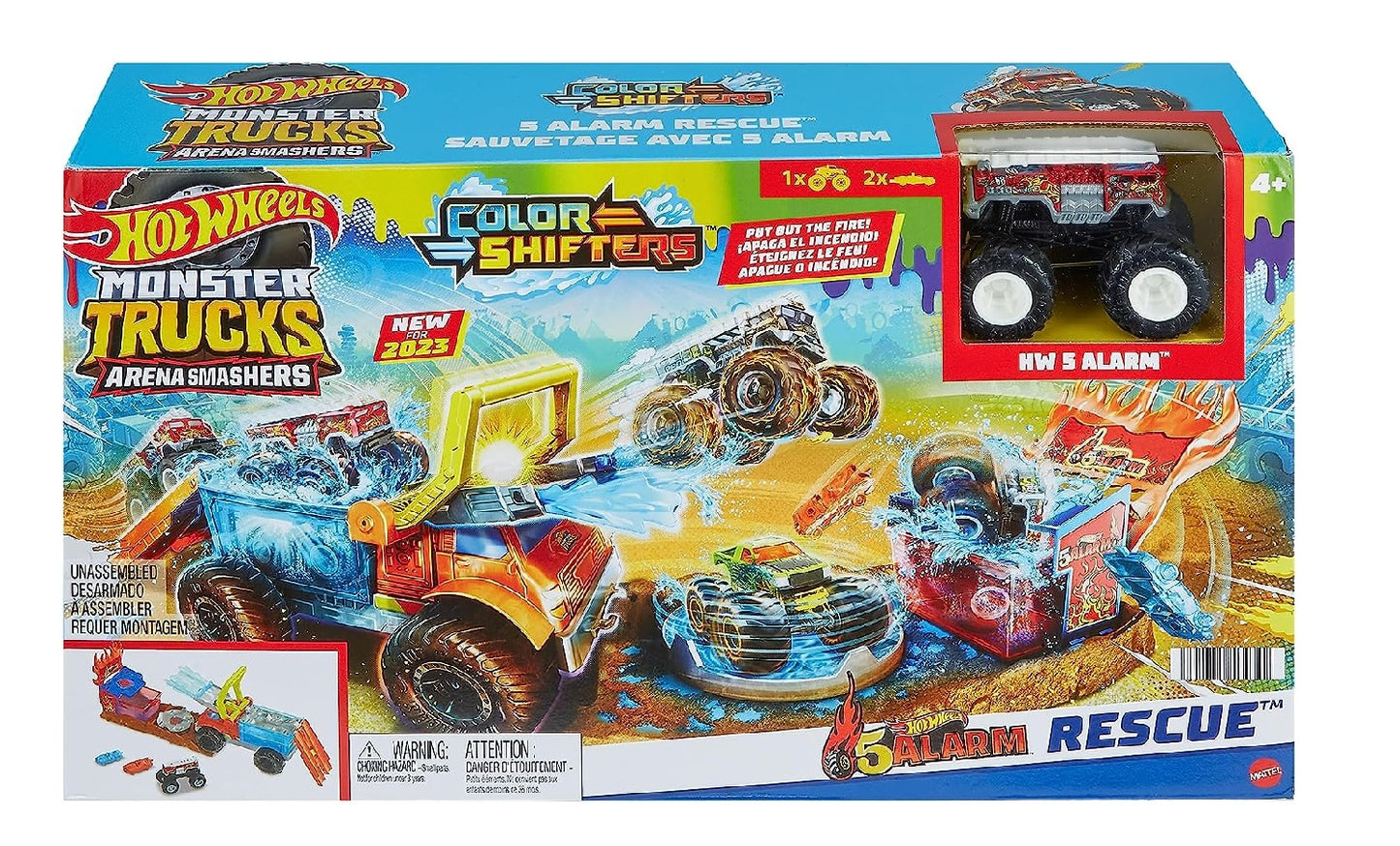 Hot Wheels - Monster Trucks Arena World 5 Alarms - Water Blast Smash
