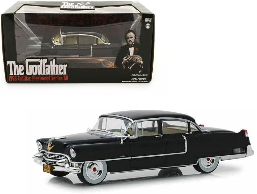 Greenlight Collectibles - 1/24 The Godfather - 1955 Cadillac Fleetwood (Diecast Model Car)