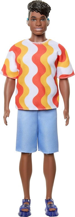 Barbie - Fashionistas Boy Doll - Orange & White Top (Toys)
