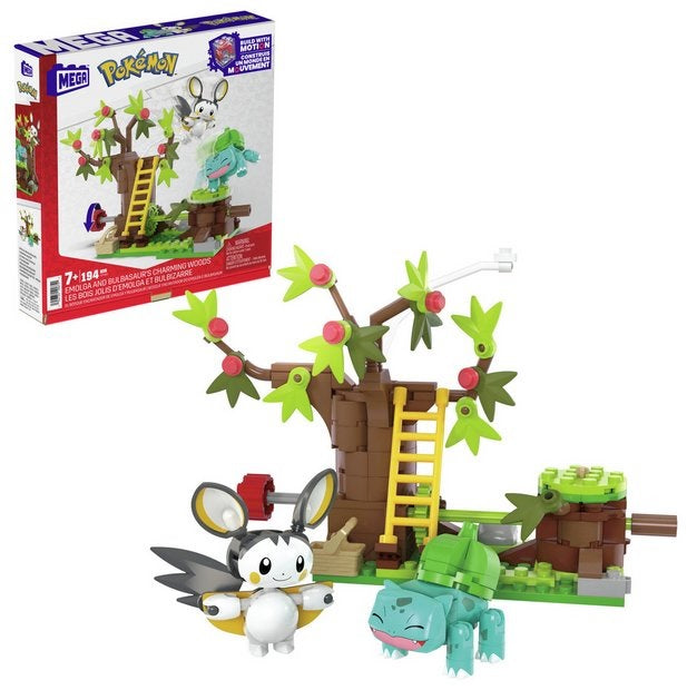 Mega Construx - Pokémon Emolga and Bulbasaur’s Charming Woods