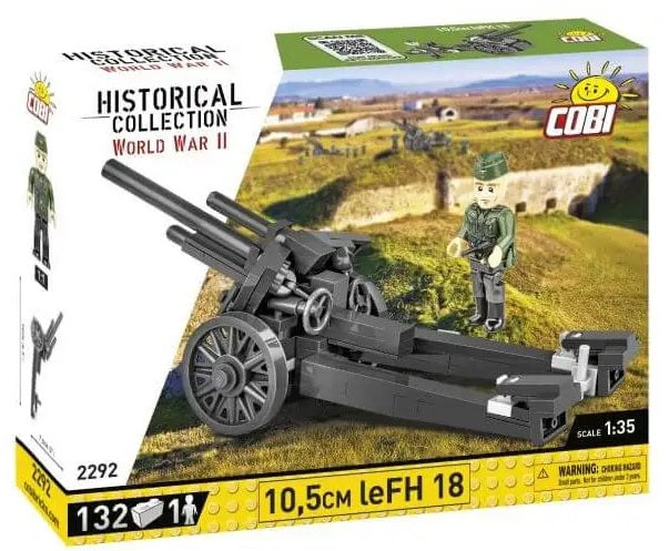 Cobi - World War II - 10.5cm LEFH 180 Gun 132 pcs