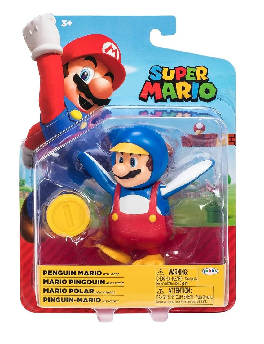 Nintendo - Super Mario - 4 Figure Penguin Mario