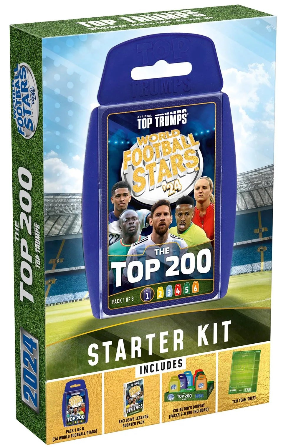 World Football Stars Top 200 Top Trumps Card Game - Starter Kit