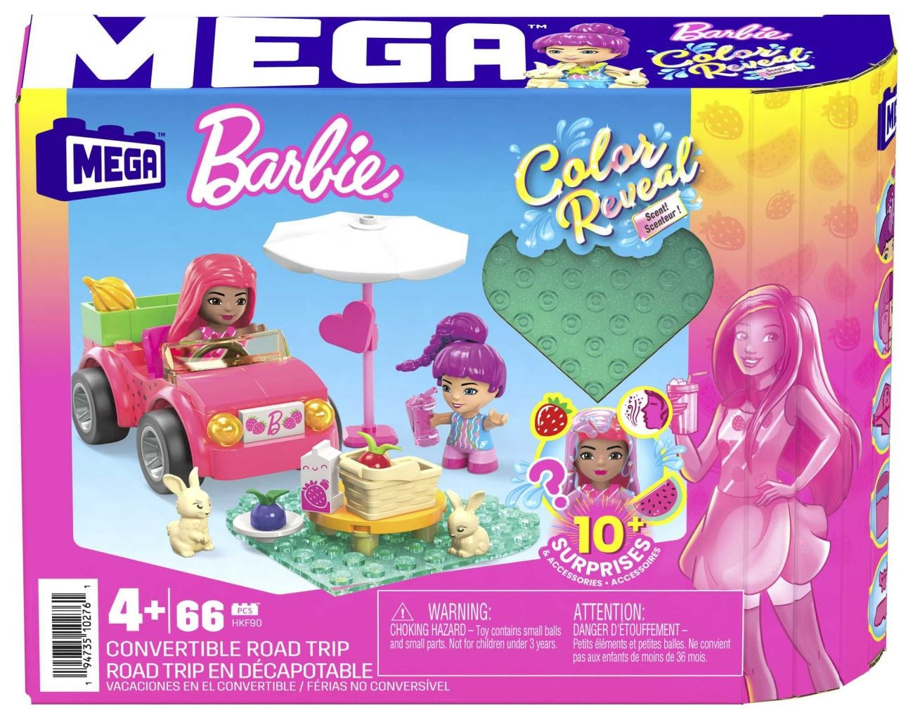 Mega Barbie Colour Reveal Convertible Road Trip