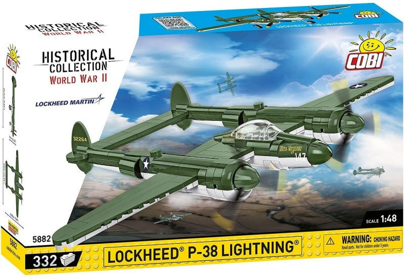 Cobi - World War II - Lockheed P -38 Lightning 332 pcs
