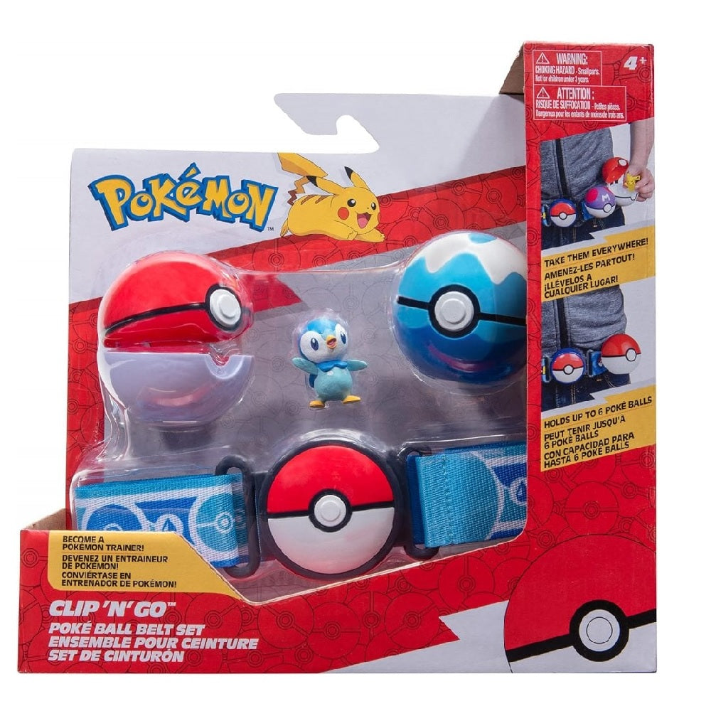 Pokemon - Clip 'n' Go Poke Ball Belt Set (Quaxly)