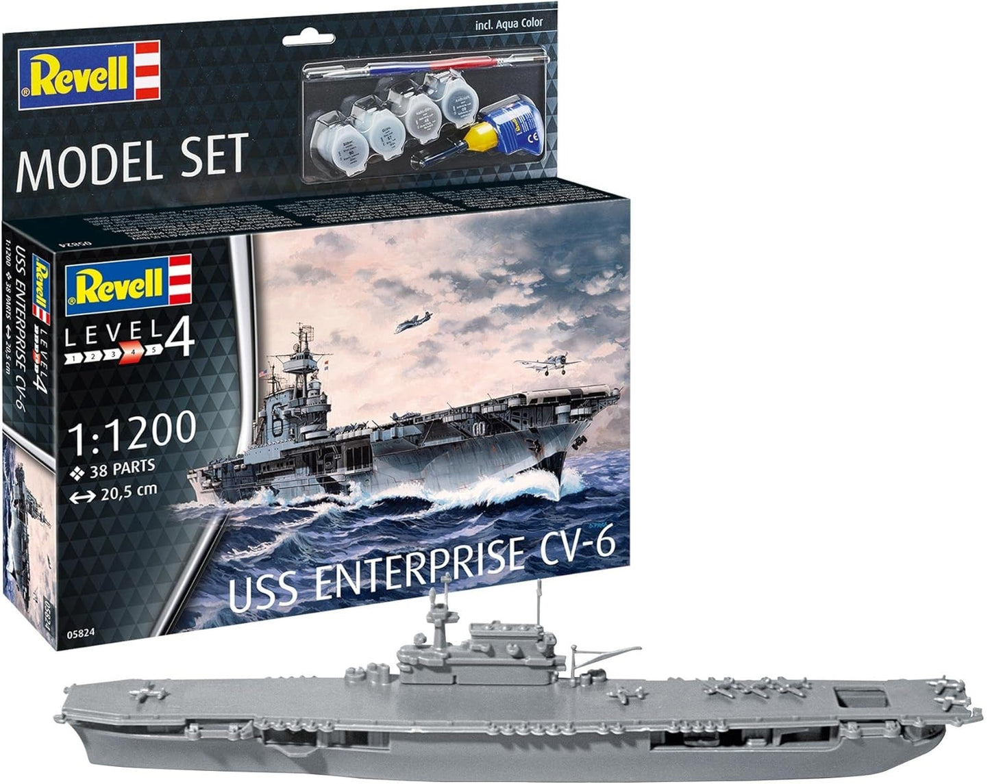 REVELL - Model Set USS Enterprise CV-6 1:1200 (Toys)