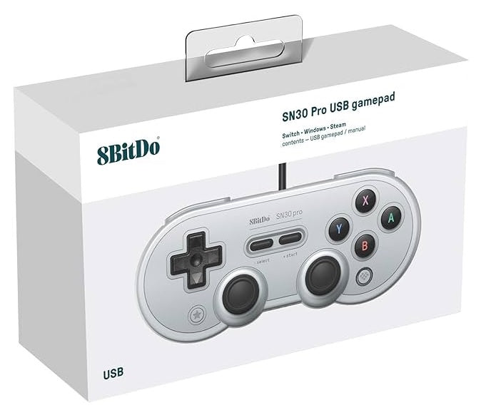 8BitDo SN30 Pro USB Gamepad (Grey) (Nintendo Switch)