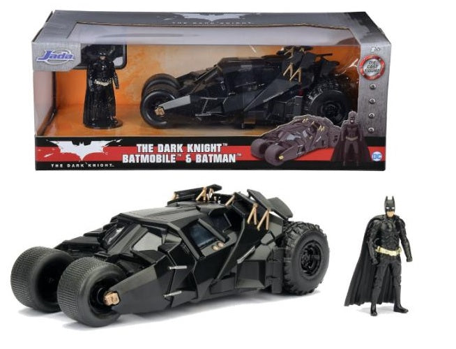 Jada - Batman The Dark Knight Batmobile w/figure 1:24 Die-Cast (Toys)