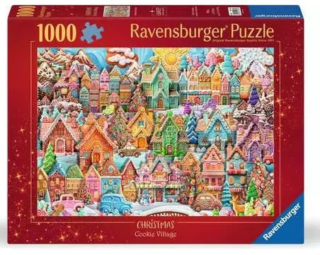 Ravensburger Puzzle -Christmas Cookie Village, 1000pc (Jigsaw Puzzle)