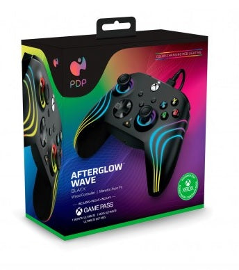 PDP Afterglow Wave Wired Controller (Black) (Xbox Series X)