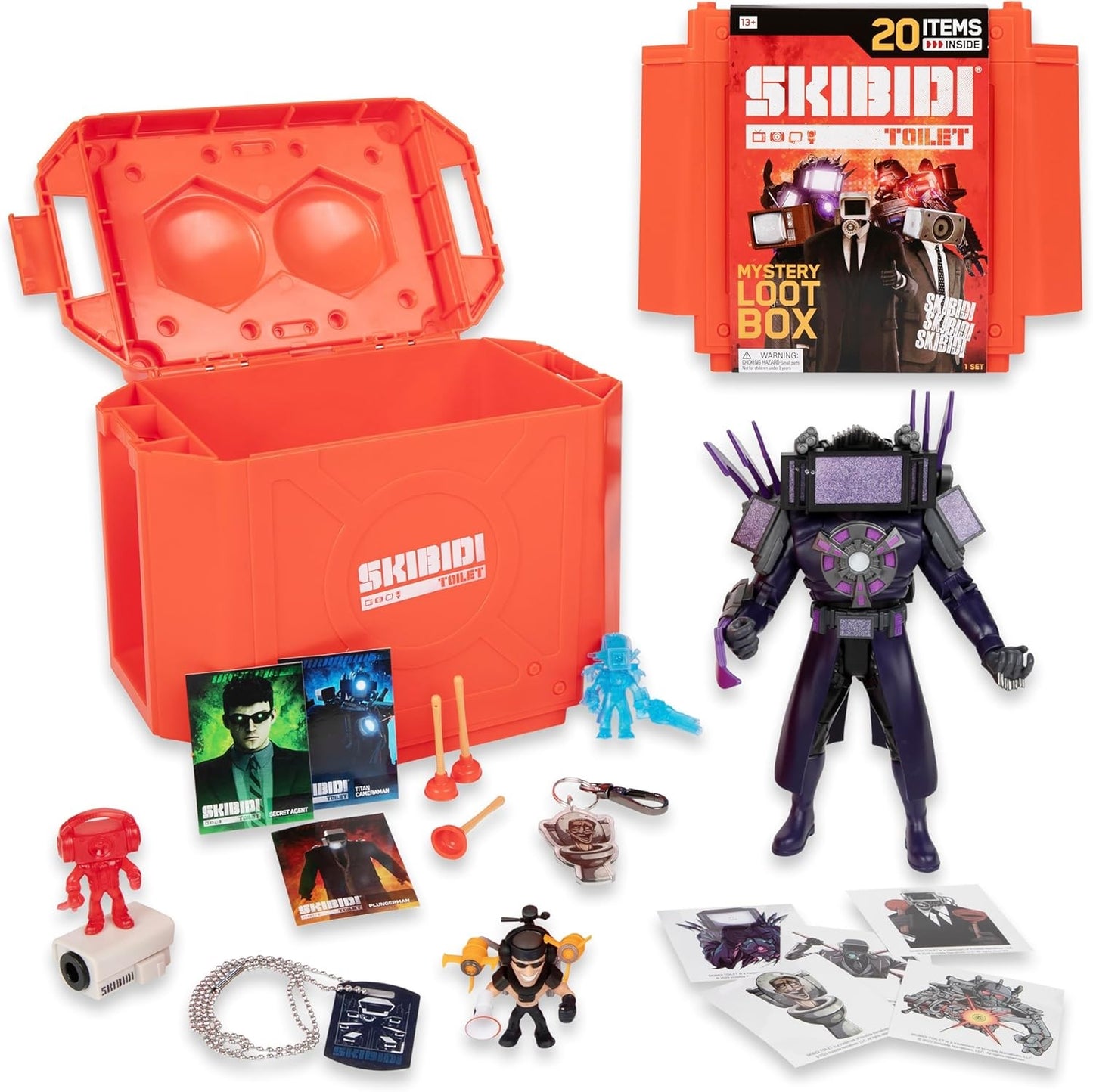 Skibidi Toilet - Mystery Loot Box (20 Items Inside) (Toys)
