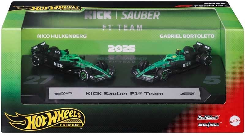 Hot Wheels - Premium Formula 1 2-Pack: Stake F1 Team Kick Sauber (Toys)