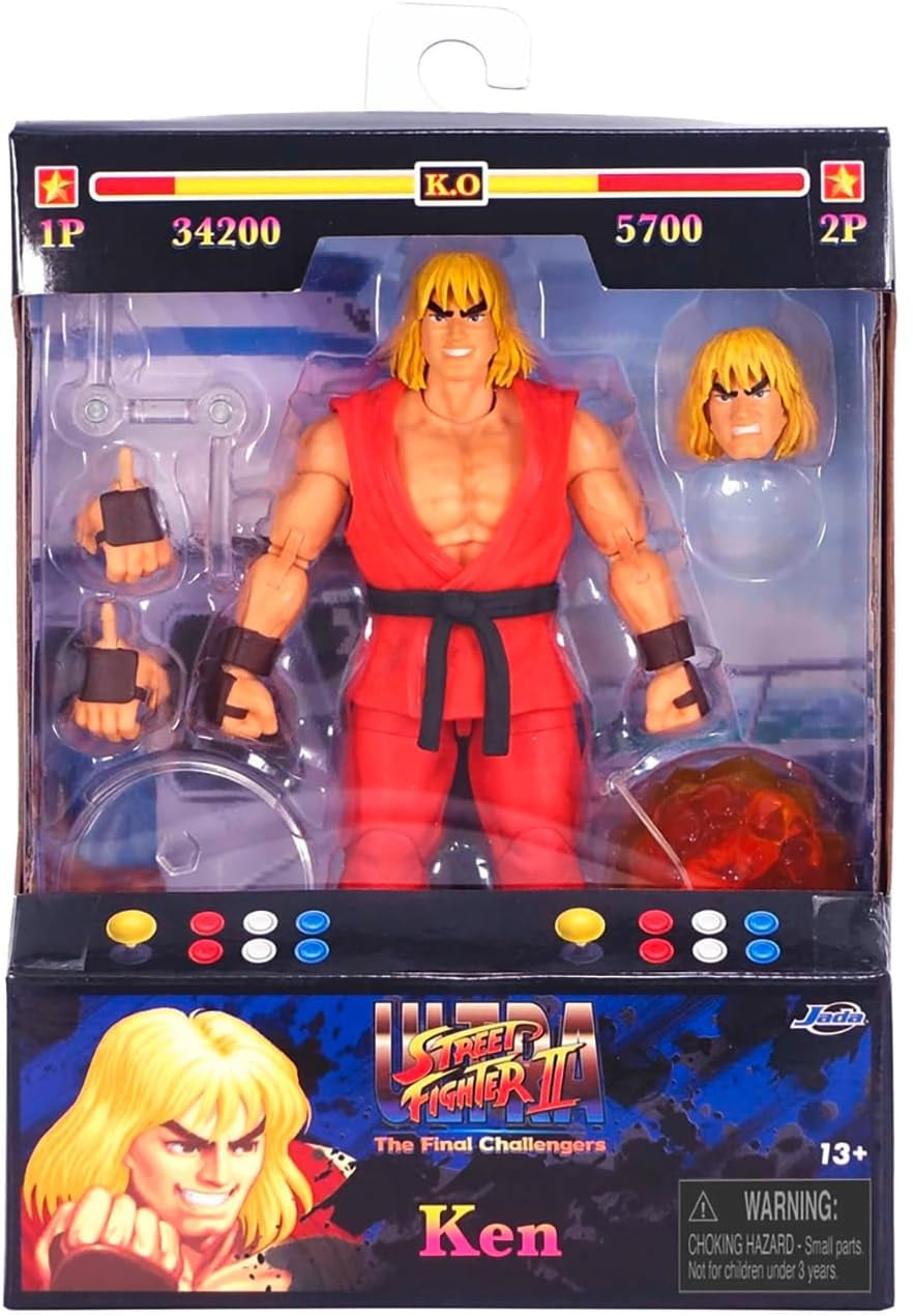 Jada - Street Fighter Ken Masters 6" Deluxe Collector Figure (Toys)