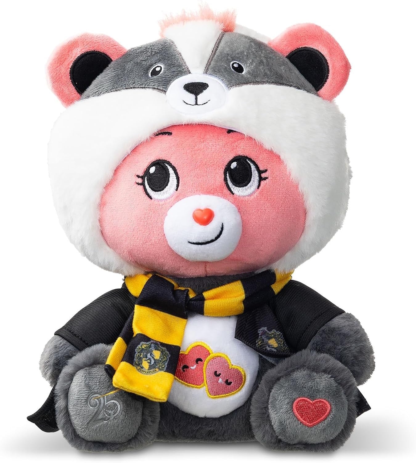 Care Bears - 30cm Plush - Care Bears X Harry Potter (Magic) - Hoodie Mascot Plush - Love-A-Lot Bear X Hufflepuff (Plush)