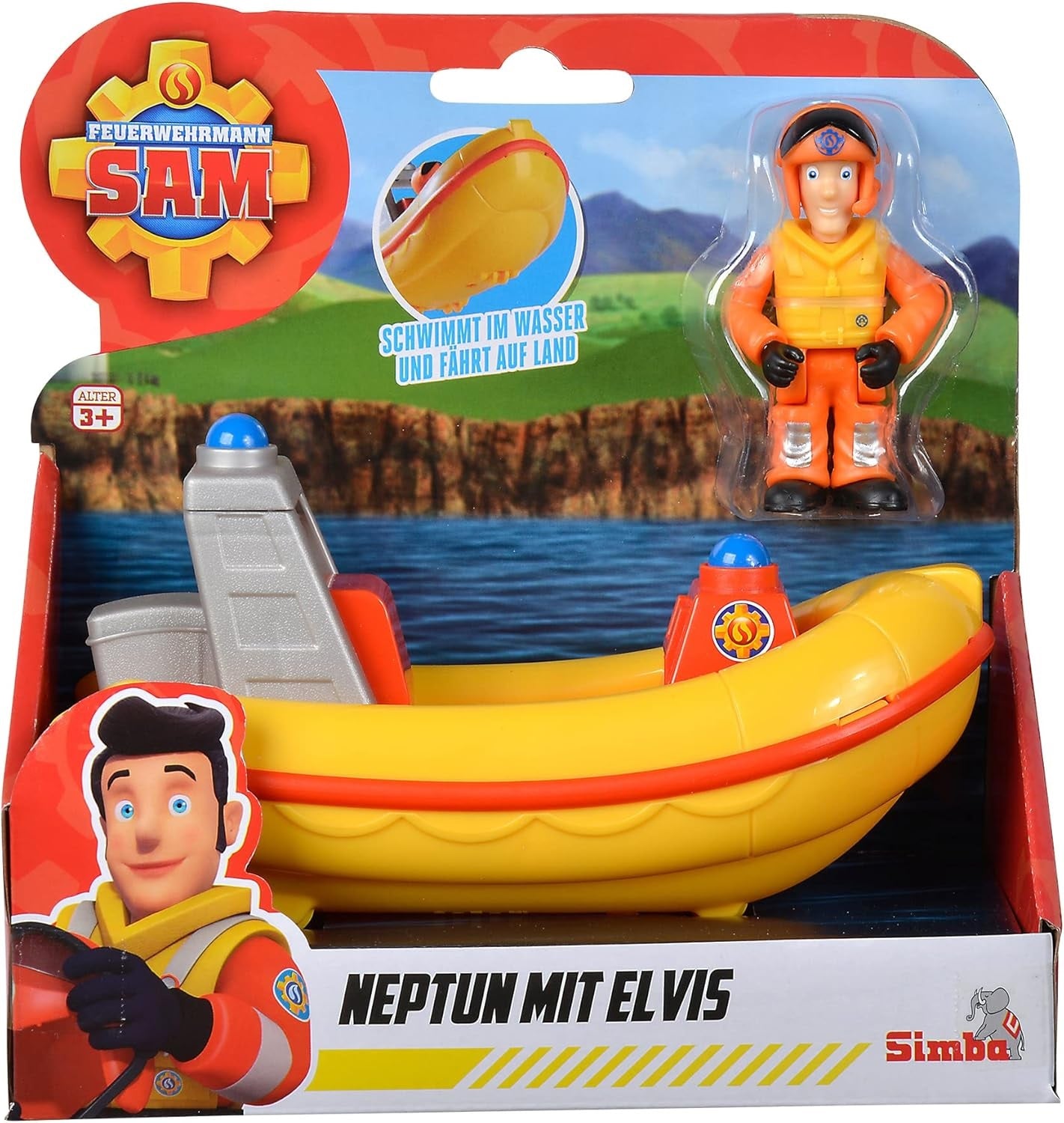 Fireman Sam - Junior Neptune w/Elvis (Toys)