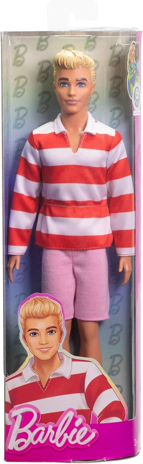 Barbie - Fashionistas Boy Doll - (Red Striped Top and Pink Shorts) (Toys)