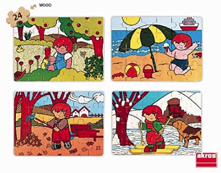 Akros - Set Zaro and The 4 Seasons Puzzle (4 -Piece)